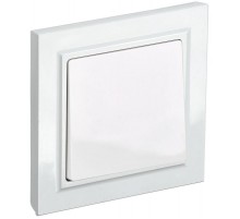 BRITE Выключатель 1-клавишный 10А в сборе ВСР10-1-0-БрБ белый  BR-V10-0-10-K01-F  IEK