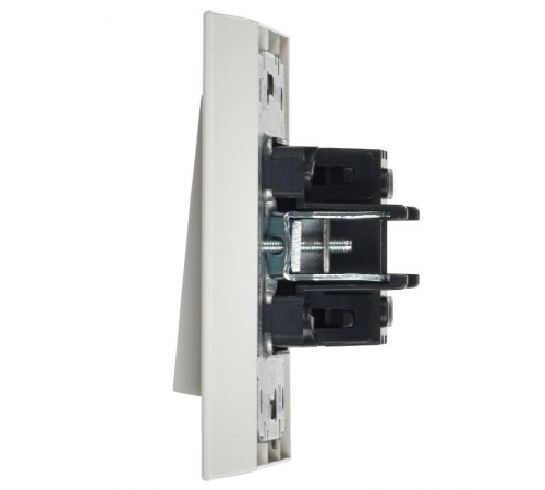 BRITE Выключатель 1-клавишный 10А в сборе ВСР10-1-0-БрБ белый  BR-V10-0-10-K01-F  IEK