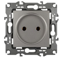 Розетка ЭРА Серия 12 12-2105-16 , 2P, 16А-250В, титан   Б0065699  ЭРА