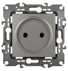 Розетка ЭРА Серия 12 12-2105-16 , 2P, 16А-250В, титан   Б0065699  ЭРА