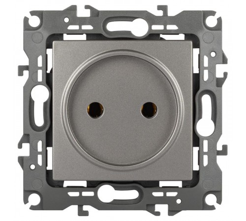 Розетка ЭРА Серия 12 12-2105-16 , 2P, 16А-250В, титан   Б0065699  ЭРА