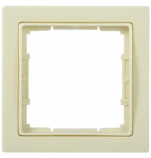 BOLERO Q1 кремовый Рамка 1-местная квадратная РУ-1-БК EMB12-K33-Q1  IEK