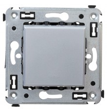 Инвертор (промежуточный переключатель) одноклавишный в стену, "Avanti", "Закаленная сталь"  4404123  DKC