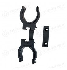 Ножка пластик.цокольная, Н100 (95-125) мм, черная , 2шт с 1 клипсой - пакет   129970  Tech-KREP