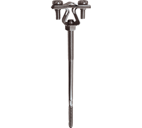 Держатель проводника круглого 8-10 мм для деревянного фасада, оцинк.90023Ezetek