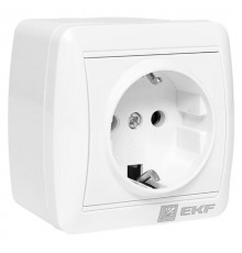 Владивосток Розетка 1-местная 16А с заземлением IP44  EQR16-029-30-54  EKF