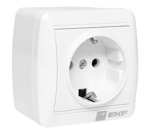 Владивосток Розетка 1-местная 16А с заземлением IP44  EQR16-029-30-54  EKF