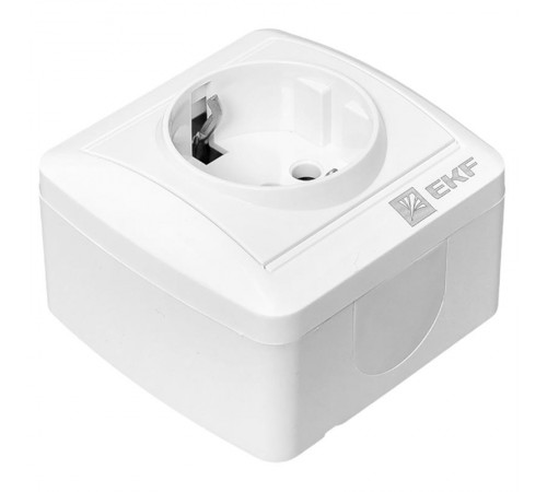 Владивосток Розетка 1-местная 16А с заземлением IP44  EQR16-029-30-54  EKF
