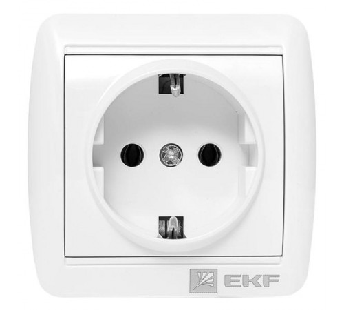 Владивосток Розетка 1-местная 16А с заземлением IP44  EQR16-029-30-54  EKF