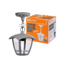 Светильник садово-парковый "СИТИ" НСУ 07-60-001 У1 4-х гранник подвесной серый  SQ0330-1322  TDM