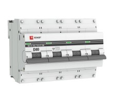 Выключатель автоматический четырехполюсный ВА 47-100 80А D 10кА PROxima  mcb47100-4-80D-pro  EKF