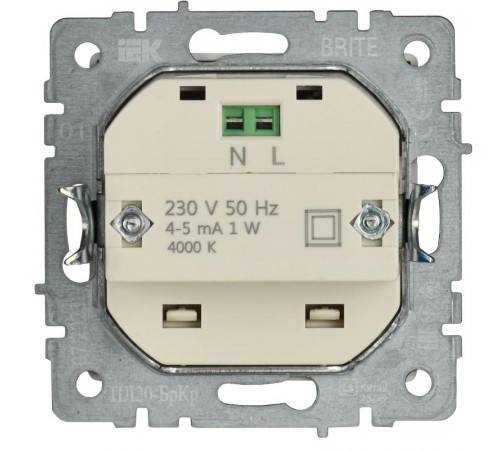 BRITE Подсветка LED встраиваемая ПЛ20-БрКр бежевый  BR-FL20-K10  IEK