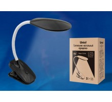 Светильник настольный TLD-546 Black/LED/350Lm/4500K "прищепка" 5W Черный  UL-00002233  Uniel