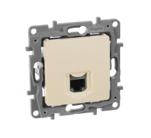 Etika Слоновая кость Розетка компьютерная RJ45 5 кат. UTP  672341  Legrand