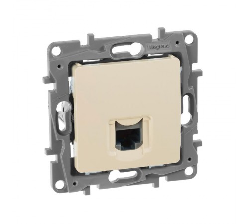 Etika Слоновая кость Розетка компьютерная RJ45 5 кат. UTP  672341  Legrand
