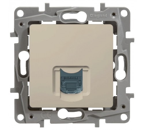 Etika Слоновая кость Розетка компьютерная RJ45 5 кат. UTP  672341  Legrand