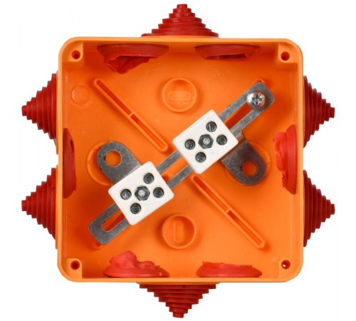 Коробка расп. огн. ПС 100х100х50мм 4P 4мм2 IP55 6 вв. I UKF30-100-100-050-4-4-09 I IEK