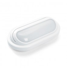 Светильник светодиодный пылевлагозащищенный для ЖКХ AL3011 15W 1150Lm 4000K пласт корпус IP65, с ресничкой, белый, 214*116*61мм  41465  Feron