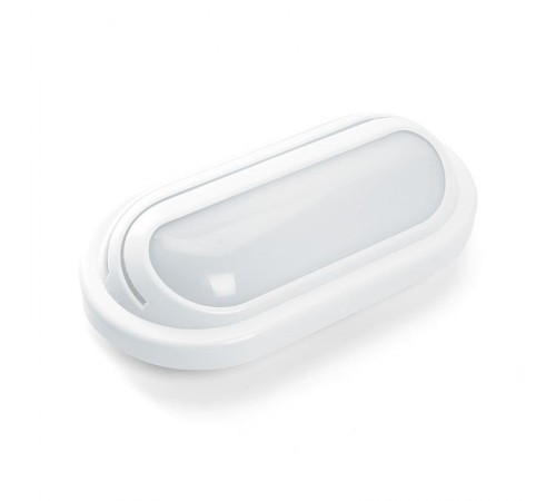 Светильник светодиодный пылевлагозащищенный для ЖКХ AL3011 15W 1150Lm 4000K пласт корпус IP65, с ресничкой, белый, 214*116*61мм  41465  Feron