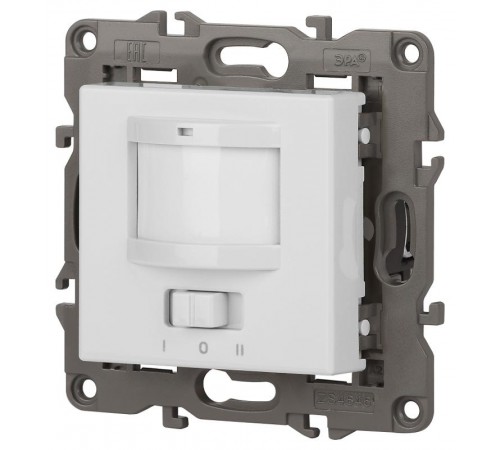 14-4103-01 Датчик движения 2-проводной, 180-240В, 200Вт, IP20, Эра Elegance, белый  Б0034352  ЭРА