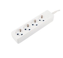 Удлинитель 4 гнезда, 5 м, 3х0.75 кв.мм, с/з, белый  11-7221  PROconnect