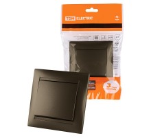 Кнопка звонковая 6А бронза "Лама"  SQ1815-0708  TDM