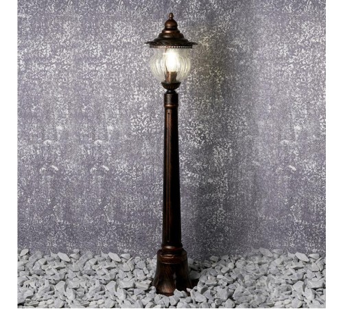 Светильник садово-парковый PL591 на стену вниз 60W 230V E27, коричневый  41173  Feron