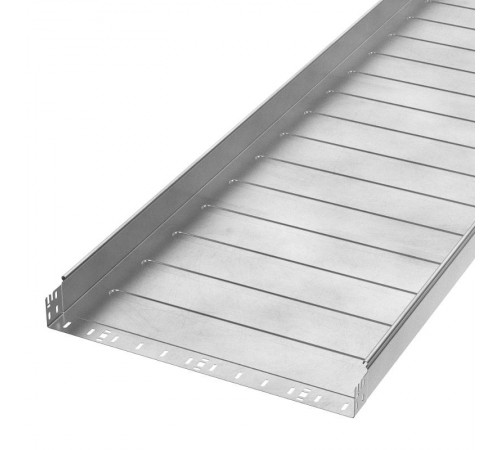 Лоток неперфорированный Профи INOX (AISI 304) 600х80x3000 (1,0 мм) (6 м/уп)  PR16.14014  Промрукав