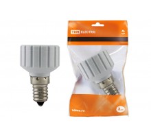 Переходник Е14-GU10 белый  SQ0335-1005  TDM