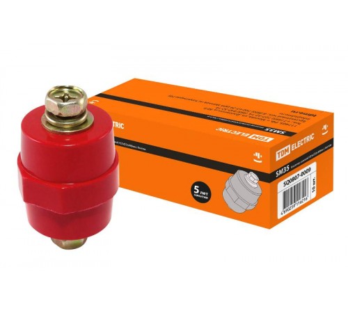 Изолятор SM35 силовой H35xD32xM8мм с болтом   SQ0807-0009  TDM