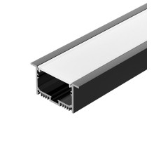 Профиль с экраном SL-LINIA62-F-2500 BLACK+OPAL (Arlight, Алюминий)  036307  Arlight