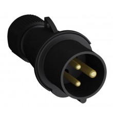 Вилка кабельная Easy&Safe 216EP9B,16А,2P+E,IP44,9ч,черн2CMA103598R1000 ABB