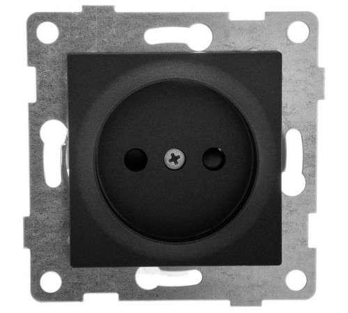 Ugra Розетка 1-ой б/з с з/ш,  скрытая  установка, 16А, 250В, графит  С11Р2-010  GUSI Electric