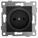 Ugra Розетка 1-ой б/з с з/ш,  скрытая  установка, 16А, 250В, графит  С11Р2-010  GUSI Electric