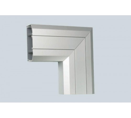 Simon Connect Угол плоский L-образный (вниз) для ТК01133-8, Кабломакс, алюминий  TKA021113-8  Simon