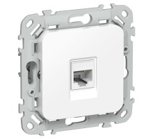 FLITE Розетка компьютерная RJ45 кат.5Е UTP РК5е-1-0-ФлБ белый  FI-K12-1-K01  IEK