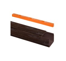 Кабель-канал 25х25 (4 шт по 1 м) "ЭКО" 3D венге (розн.упак.)  SQ0402-4406  TDM