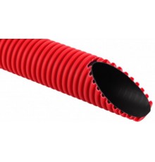 Труба двухстенная жесткая ПНД/ПНД 200/178,7мм красная(6м)  ТЖ-КЛ0-200К  Рувинил