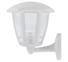 Светильник садово-парковый   ДБУ 07-8-005 3000К Дели 1 белый 6 гранный настенный IP44 светодиодный 8Вт 3000K   Б0064225  ЭРА