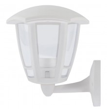 Светильник садово-парковый   ДБУ 07-8-005 3000К Дели 1 белый 6 гранный настенный IP44 светодиодный 8Вт 3000K   Б0064225  ЭРА
