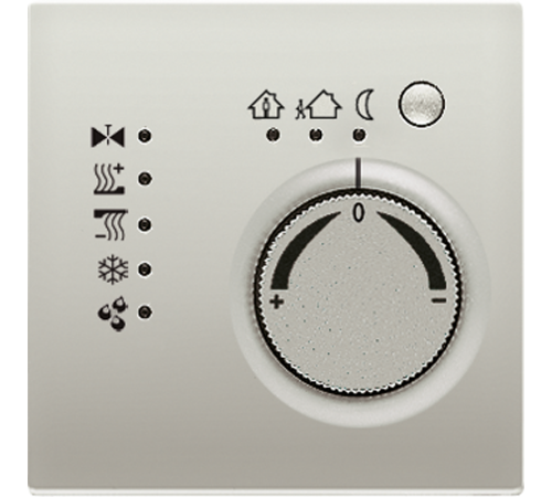 KNX-регулятор с шинным сопряжением без ручки для установки температуры; благородная сталь ES2178TS Jung