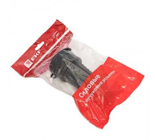 Розетка переносная с защитной крышкой каучуковая 380В 3P+PE 32A IP44 EKF PROximaRPS-022-32-380-44EKF