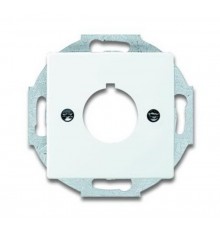 Плата центральная (накладка) с суппортом для командно-сигнальных приборов D=22.5 мм, future, белый  1724-0-4256   2CKA001724A4256  ABB