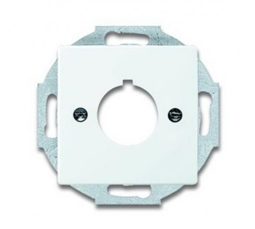 Плата центральная (накладка) с суппортом для командно-сигнальных приборов D=22.5 мм, future, белый  1724-0-4256   2CKA001724A4256  ABB