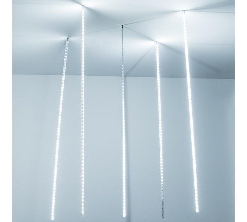 Светодиодная гирлянда ARD-ICEFALL-CLASSIC-D12-1000-5PCS-CLEAR-120LED-LIVE WHITE (230V, 11W)  026054  Arlight