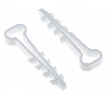Дюбель-хомут (5х10 мм) для плоского кабеля белый (100 шт.) EKF PROxima  plc-cd1-5x10w  EKF