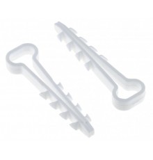 Дюбель-хомут (5х10 мм) для плоского кабеля белый (100 шт.) EKF PROxima  plc-cd1-5x10w  EKF