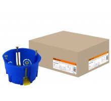 Коробка установочная 68х45 с саморезами, пластиковыми лапками (для полых стен)  SQ1403-0001  TDM