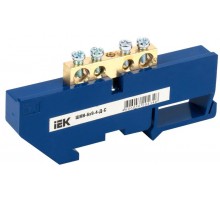 Шина N "ноль" на DIN-изоляторе ШНИ-6х9-4-Д-С  YNN10-69-4D-K07  IEK