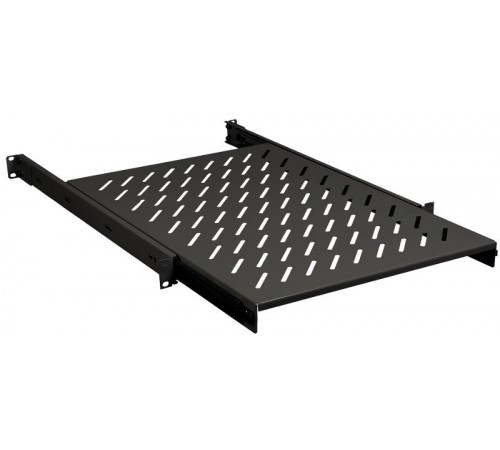 19" выдвижная полка глубиной 400 мм, черная  SS05-400PI  ITK